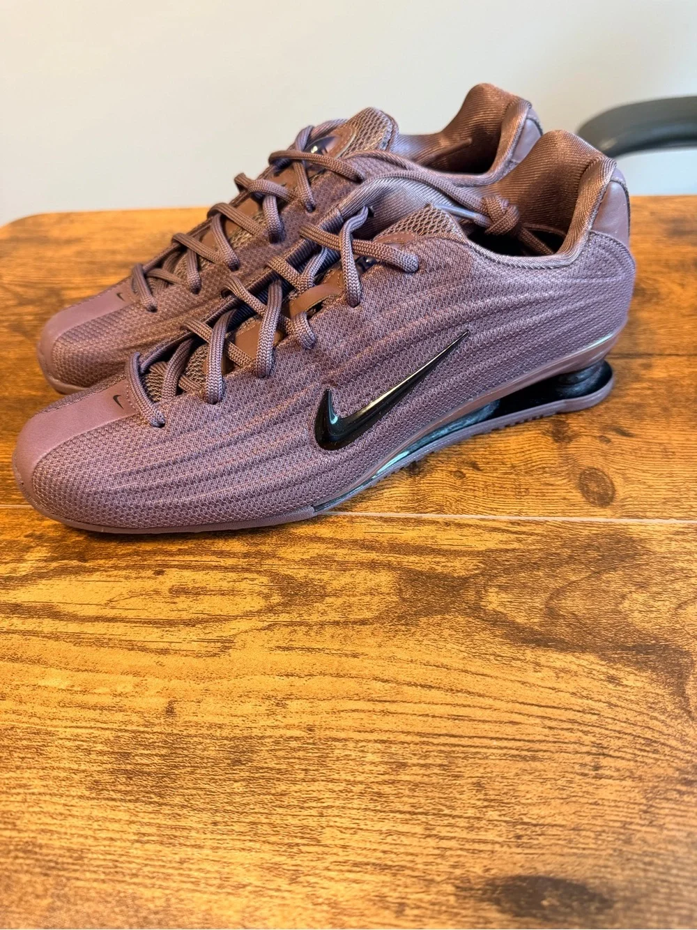 Nike Womens Shox Z Sneakers - Plum with Black Swoosh 7W